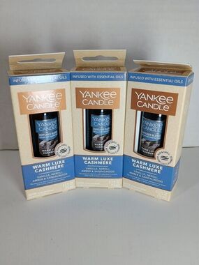3 x Yankee Candle Warm Luxe Cashmere Diffuser Blend w/Essential Oil 0.5 fl. oz.